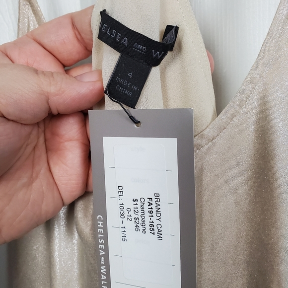 Chelsea and Walker Racerback Tank Size 4 - Picture 3 of 5